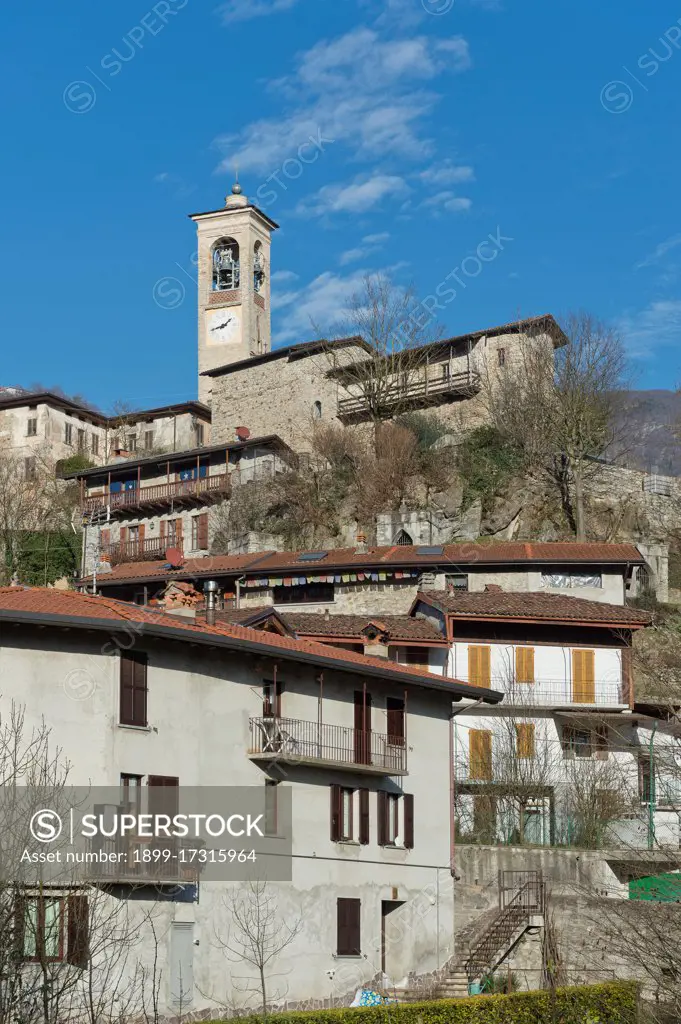 san michele village. torre de busi. italy SuperStock