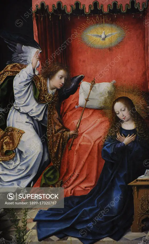 Bernard van Orley (1492-1542). Dutch painter. The Annunciation, ca.1518. National Gallery. Oslo. Norway.