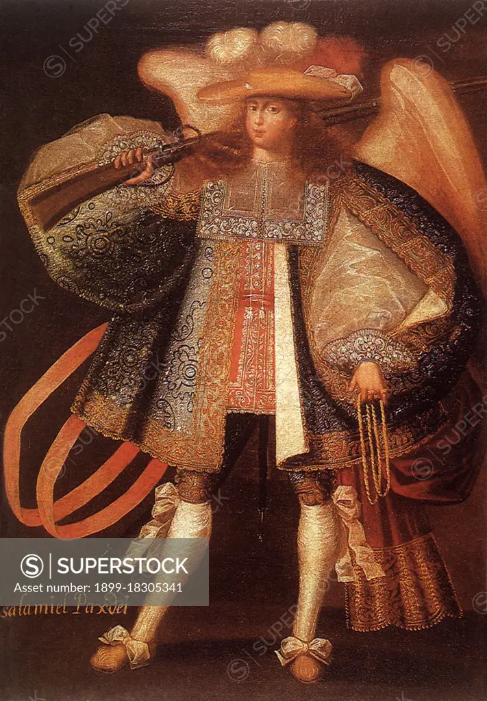 Archangel with Gun, Master of Calamarca, Circle of, 1685