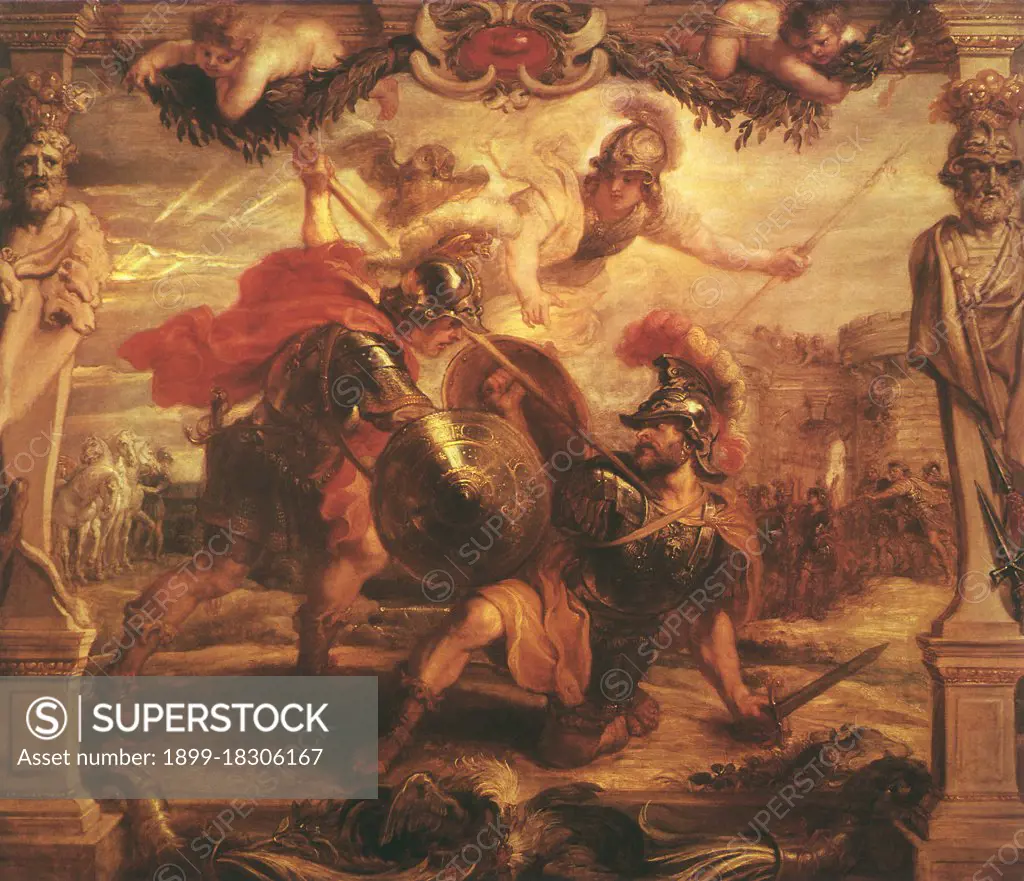 Achilles Kills Hector, Rubens, Peter Paul, . 