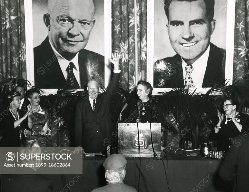 President Eisenhower campaigning for reelection. March 6, 1956. Photo: Abbie Rowe