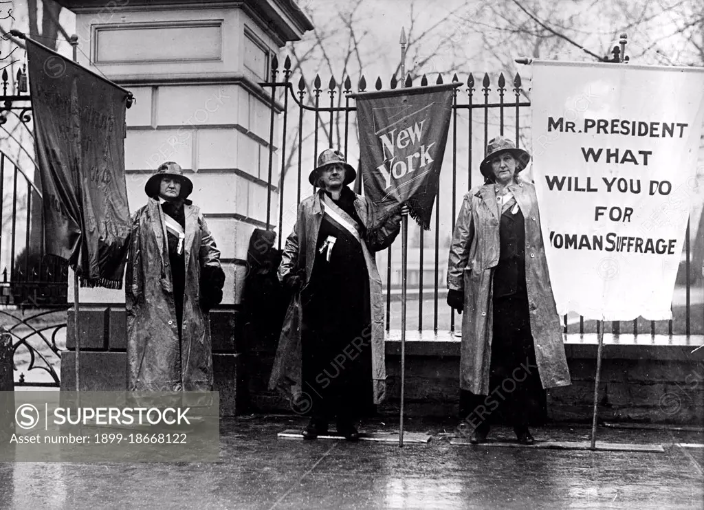 Woman Suffrage Movement -  Woman suffrage picket parade Washington D.C. circa 1917.