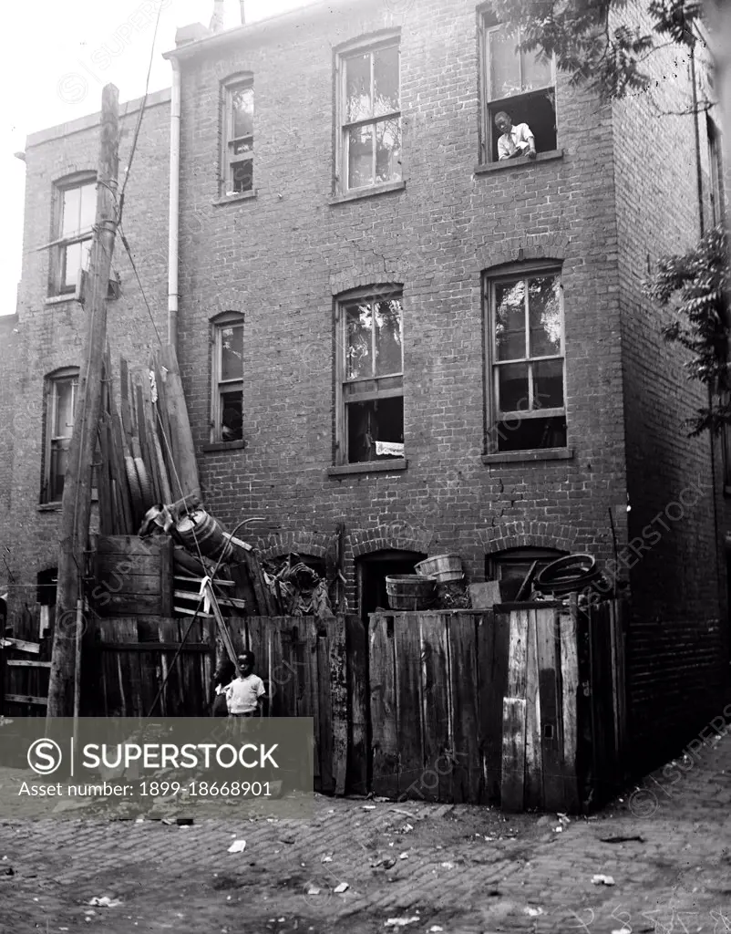 Row houses, Washington, D.C. circa 1935.