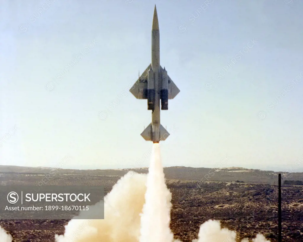 1980 - A Bomarc target missile launch..