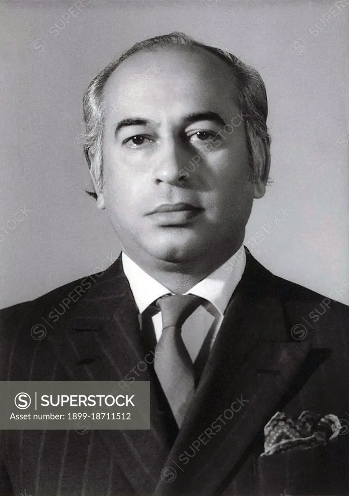 Zulfikar Ali Bhutto was a Pakistani politician who served as the fourth President of Pakistan from 1971 to 1973 and as the ninth Prime Minister of Pakistan from 1973 to 1977. He was the founder of the Pakistan Peoples Party (PPP), the largest and most influential political party in Pakistan. His daughter Benazir Bhutto also served twice as prime minister. She was assassinated on 27 December 2007. Educated at the University of California, Berkeley, in the United States and University of Oxford in the United Kingdom, Bhutto was noted for his economic initiatives and authoring and administrating Pakistan's nuclear weapons research programme, for this he is known as the Father of the Nuclear Programme. He was executed in 1979 after the Supreme Court of Pakistan sentenced him to death for authorising the murder of a political opponent in a move that many believe was carried out under the directives of General Muhammad Zia-ul-Haq.