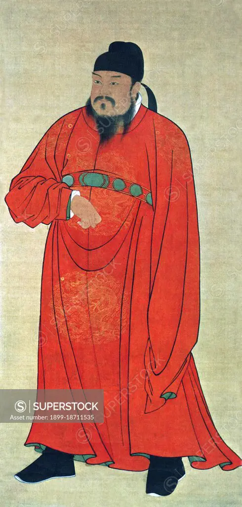 Emperor Gaozu of Tang (566 - June 25, 635), born Li Yuan, courtesy name Shude, was the founder of the Tang Dynasty of China, and the first emperor of this dynasty from 618 to 626. Emperor Gaozu's reign was concentrated on uniting the empire under the Tang. Aided by Li Shimin, whom he created Prince of Qin, he defeated all other contenders. By 628, the Tang Dynasty had succeeded in uniting all of China. On the home front, he recognized the early successes forged by Emperor Wen of Sui and strove to emulate most of Emperor Wen's policies, including the equal distribution of land amongst his people, and he also lowered taxes. He abandoned the harsh system of law established by Emperor Yang of Sui as well as reforming the judicial system. These acts of reform paved the way for the reign of Emperor Taizong, which ultimately pushed the Tang to the height of its power. Emperor Gaozu passed the throne to Li Shimin (Emperor Taizong) in 626 and became Taishang Huang (retired emperor). He died in 