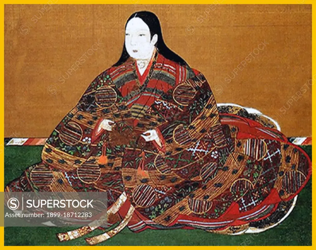 Yodo-dono or Yodogimi (1569 - 1615) was a prominently-placed figure in the late-Sengoku period. She was a concubine and second wife of Toyotomi Hideyoshi, who was then the most powerful man in Japan. She also became the mother of his son and successor, Hideyori. She was also known as Lady Chacha. In 1594, the family moved to Fushimi Castle, but tragedy befell them when Hideyoshi died in 1598 and the Toyotomi clan lost much of its influence and importance. Yodo-dono moved to Osaka Castle with her son Hideyori and plotted the restoration of the Toyotomi clan. Tokugawa Ieyasu, who seized control from Hideyori after the death of his father, now viewed Hideyori as an obstacle to his unification of Japan. He laid siege to Osaka Castle in 1614, but the attack fell through, and subsequently he signed a truce with Hideyori. However, in 1615, Ieyasu broke the truce and once again attacked Osaka Castle, and this time he succeeded. Yodo-dono and her son Hideyori committed suicide, thus ending the 