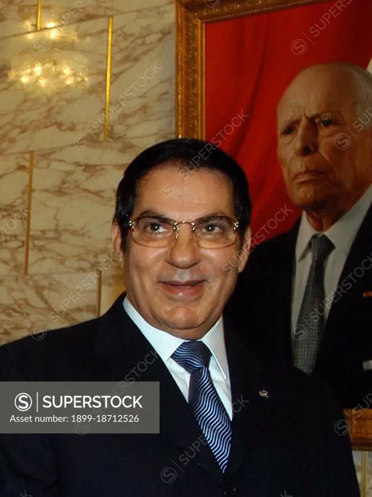 Zine El Abidine Ben Ali (born 3 September 1936) was the second President of the Tunisian Republic. He held the office from 7 November 1987, until he was forced to step down and flee the country on 14 January 2011. Ben Ali was appointed Prime Minister in October 1987, and assumed the Presidency in November 1987 in a bloodless coup d'état from then President Habib Bourguiba, who was declared incompetent. Ben Ali was subsequently re-elected with enormous majorities at every election, the final time being 25 October 2009. Following the Tunisian Revolution, he fled to Saudi Arabia.