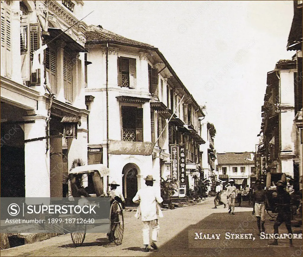 At the beginning of the 20th century Malay Street, together with contiguous Hylam and Bencoolen Streets, was notorious for its Japanese karayuki-san brothels. The area was known to its Japanese residents as Suteretsu or 'street'. The Japanese prostitution industry began to wind down after World War I under pressure from the Japanese authorities. The area comprised many dilapidated two storey shop houses, the last of which were demolished in the early 1980s. Today the old street is incorporated within Bugis Junction, a pedestrian shopping mall made up of three streets - Malabar Street, Malay Street and Hylam Street. The streets are the first in Singapore to be air-conditioned and are thus commonly refered to as 'indoor streets'.