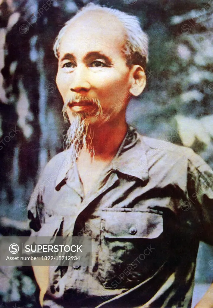 Hồ Chí Minh, born Nguyễn Sinh Cung and also known as Nguyễn Ái Quốc (19 May 1890 - 3 September 1969) was a Vietnamese Communist revolutionary leader who was prime minister (1946-1955) and president (1945-1969) of the Democratic Republic of Vietnam (North Vietnam). He formed the Democratic Republic of Vietnam and led the Viet Cong during the Vietnam War until his death. Hồ led the Viet Minh independence movement from 1941 onward, establishing the communist-governed Democratic Republic of Vietnam in 1945 and defeating the French Union in 1954 at Dien Bien Phu. He lost political power inside North Vietnam in the late 1950s, but remained as the highly visible figurehead president until his death.