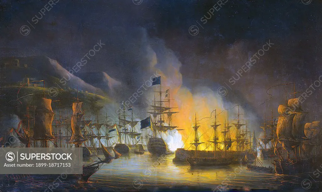 The Bombardment of Algiers (27 August 1816) was an attempt by Britain to end the slavery practices of the Dey of Algiers. An Anglo-Dutch fleet under the command of Admiral Lord Exmouth bombarded ships and the harbour defences of Algiers. Although there was a continuing campaign by various European and the American navies to suppress the piracy against Europeans by the North African Barbary states, the specific aim of this expedition was to free Christian slaves and to stop the practice of enslaving Europeans. To this end, it was partially successful as the Dey of Algiers freed around 3,000 slaves following the bombardment and signed a treaty against the slavery of Europeans. However, the cessation of slavery did not last long. 