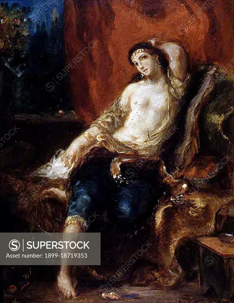 An odalisque (Turkish: Odalik) was a female slave in an Ottoman seraglio.  She was an assistant or apprentice to the concubines and wives, and she  might rise in status to become one