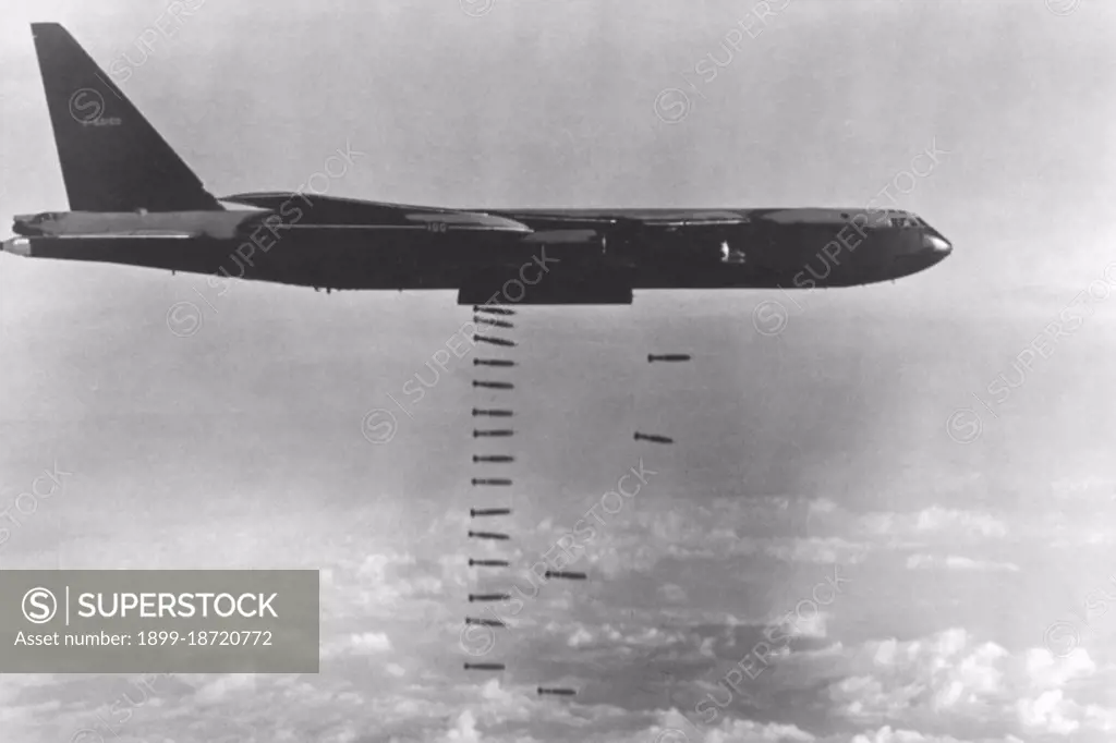 USAF B-52s flying out of Guam and various air bases in Thailand did tremendous damage in terms of infrastructure and human life, especially during Arclight strikes over South Vietnam and during the Christmas Offensive against Hanoi in 1972. The Second Indochina War, known in America as the Vietnam War, was a Cold War era military conflict that occurred in Vietnam, Laos, and Cambodia from 1 November 1955 to the fall of Saigon on 30 April 1975. This war followed the First Indochina War and was fought between North Vietnam, supported by its communist allies, and the government of South Vietnam, supported by the U.S. and other anti-communist nations. The U.S. government viewed involvement in the war as a way to prevent a communist takeover of South Vietnam and part of their wider strategy of containment. The North Vietnamese government viewed the war as a colonial war, fought initially against France, backed by the U.S., and later against South Vietnam, which it regarded as a U.S. puppet s