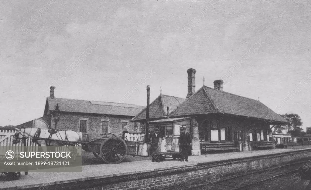 Faringdon railway station circa 1920s or earlier.