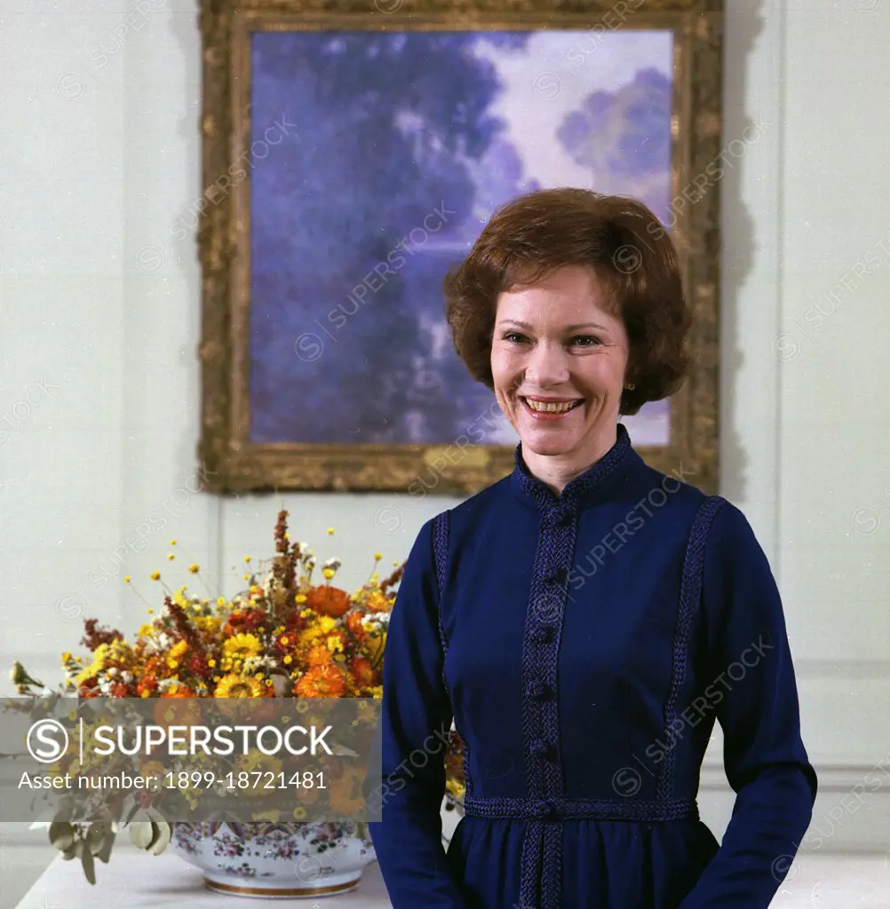 Official portrait of Rosalynn Carter circa  18 February 1977.