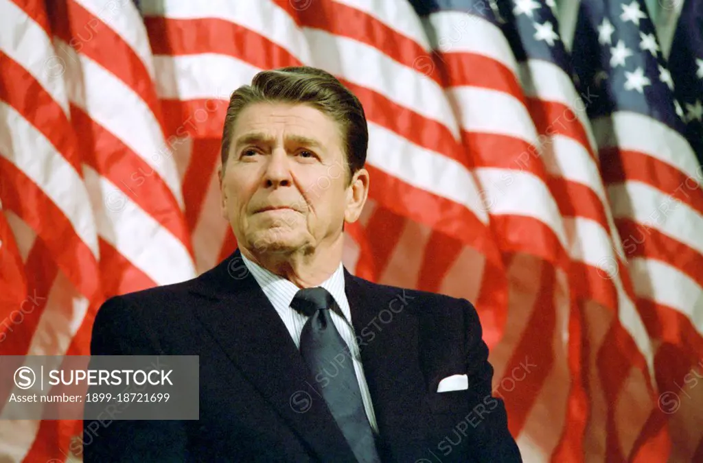 President Reagan at a rally for Senator David Durenberger 1982. 