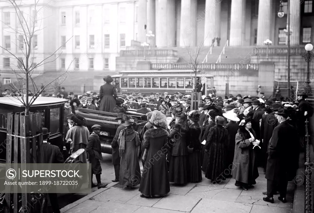 Woman Suffrage Advertising Parade circa 1913.