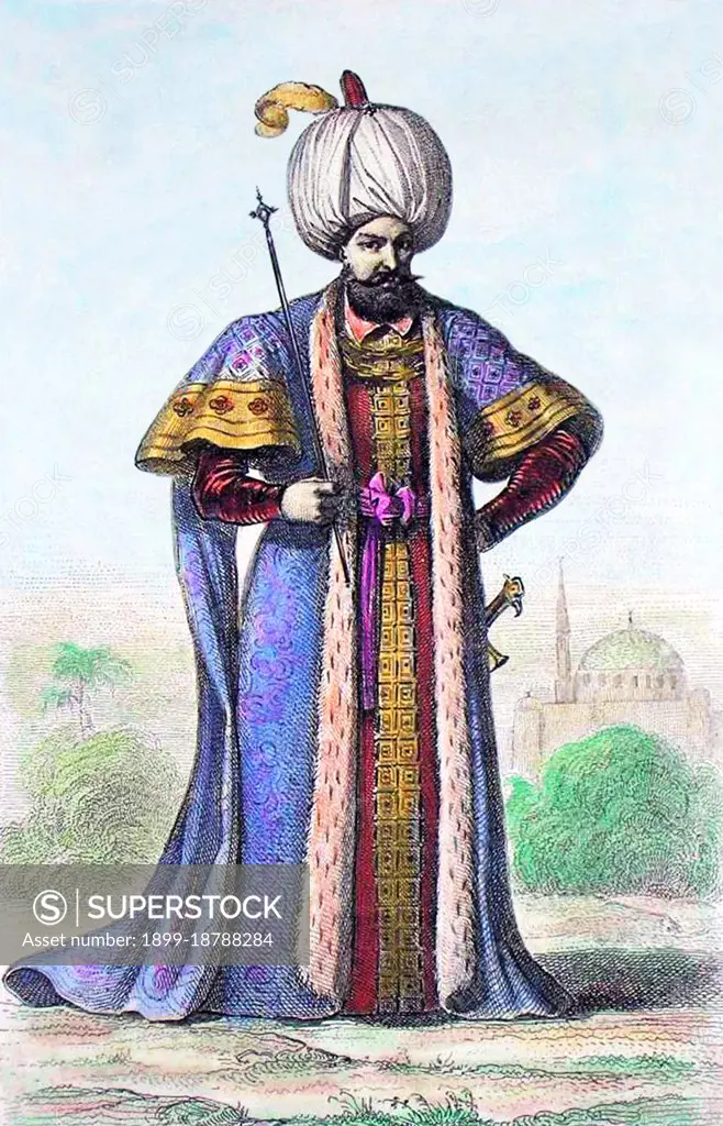 Sultan Suleyman I (1494-1566), also known as 'Suleyman the Magnificent' and 'Suleyman the Lawmaker', was the 10th and longest reigning sultan of the Ottoman empire. He personally led his armies to conquer Transylvania, the Caspian, much of the Middle East and the Maghreb. Suleyman intoduced sweeping reforms in Turkish legislation, education, taxation and criminal law, and was highly respected as a poet and a goldsmith. Suleyman also oversaw a golden age in the development of arts, literature and architecture in the Ottoman empire.