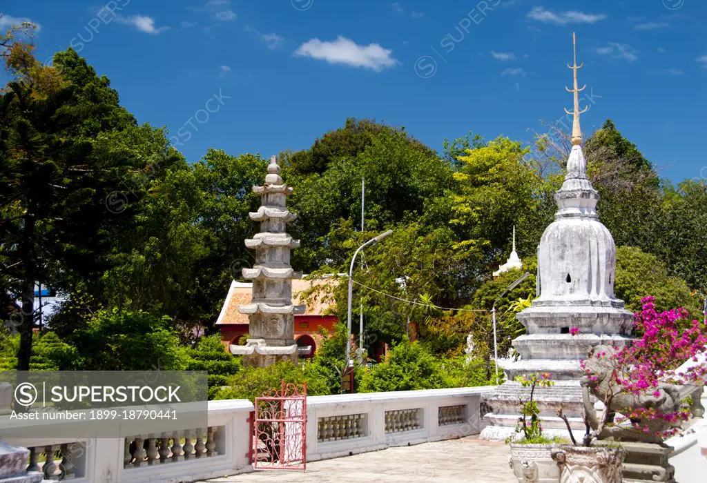 Wat Matchimawat was built in the 17th century CE and is one of Songkhla's most important temples. The name Songkhla is actually the Thai corruption of Singgora; its original name means 'the city of lions' in Malay. This refers to a lion-shaped mountain near the city of Songkhla. Songkhla was the seat of an old Malay Kingdom with heavy Srivijayan influence. In ancient times (200 AD - 1400 AD), Songkhla formed the northern extremity of the Malay Kingdom of Langkasuka. The city-state then became a tributary of Nakhon Si Thammarat, suffering damage during several attempts to gain independence.