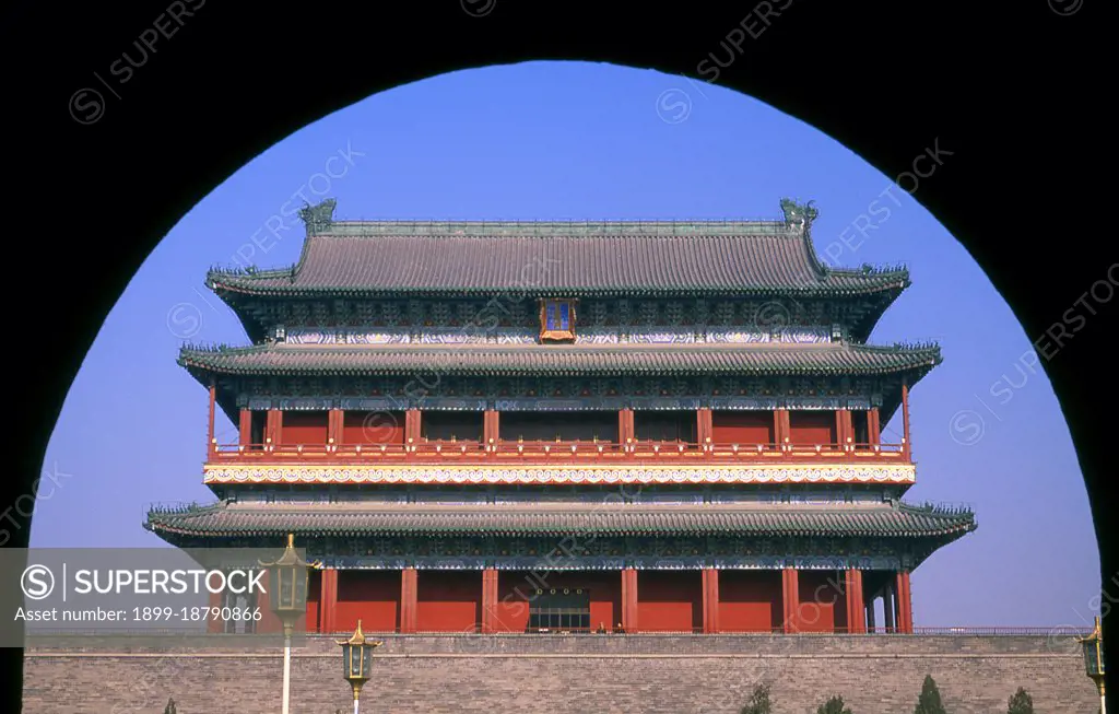 Zhengyangmen was first built in 1419 during the Ming Dynasty and once consisted of the gatehouse proper and an archery tower, which were connected by side walls and together with side gates, formed a large barbican. The gate guarded the direct entry into the imperial city. During the Boxer Rebellion of 1900, the gate sustained considerable damage when the Eight-Nation Alliance invaded the city. The gate complex was extensively reconstructed in 1914. The Barbican side gates were torn down in 1915. After the Communist victory in 1949, the Zhengyangmen gatehouse was occupied by the Beijing garrison of the People's Liberation Army. The military vacated the gatehouse in 1980.