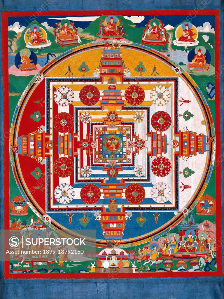 Kalachakra (Sanskrit: Kalacakra) is a Sanskrit term used in Tantric Buddhism that literally means 'time-wheel' or 'time-cycles'. The Kalachakra tradition revolves around the concept of time (kala) and cycles (chakra): from the cycles of the planets, to the cycles of human breathing, it teaches the practice of working with the most subtle energies within one's body on the path to enlightenment. The Kalachakra deity represents a Buddha and thus omniscience. Since Kalachakra is time and everything is under the influence of time, Kalachakra knows all. Whereas Kalachakri or Kalichakra, his spiritual consort and complement, is aware of everything that is timeless, untimebound or out of the realm of time. In Yab-yum, they are temporality and atemporality conjoined. Similarly, the wheel is without beginning or end.