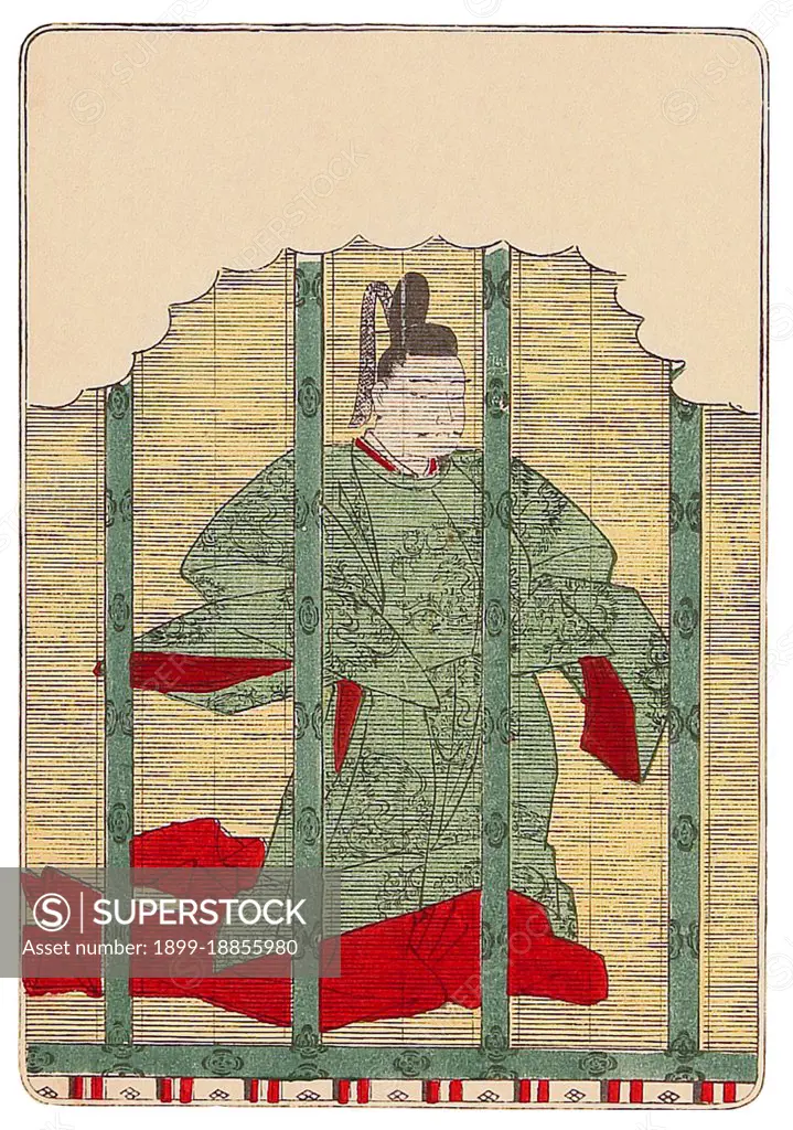 Emperor Tenji ( Tenji-tenno, 626 - January 7, 672), also known as Emperor Tenchi, was the 38th emperor of Japan, according to the traditional order of succession. As prince, Naka no Oe played a crucial role in ending the near-total control the Soga clan had over the imperial family. In 644, seeing the Soga continue to gain power, he conspired with Nakatomi no Kamatari and Soga no Kurayamada no Ishikawa no Maro to assassinate Soga no Iruka in what has come to be known as the Isshi Incident. Although the assassination did not go exactly as planned, Iruka was killed, and his father and predecessor, Soga no Emishi, committed suicide soon after. Following the Isshi Incident, Iruka's adherents dispersed largely without a fight, and Naka no Oe was named heir apparent. He also married the daughter of his ally Soga no Kurayamada, thus ensuring that a significant portion of the Soga clan's power was on his side.