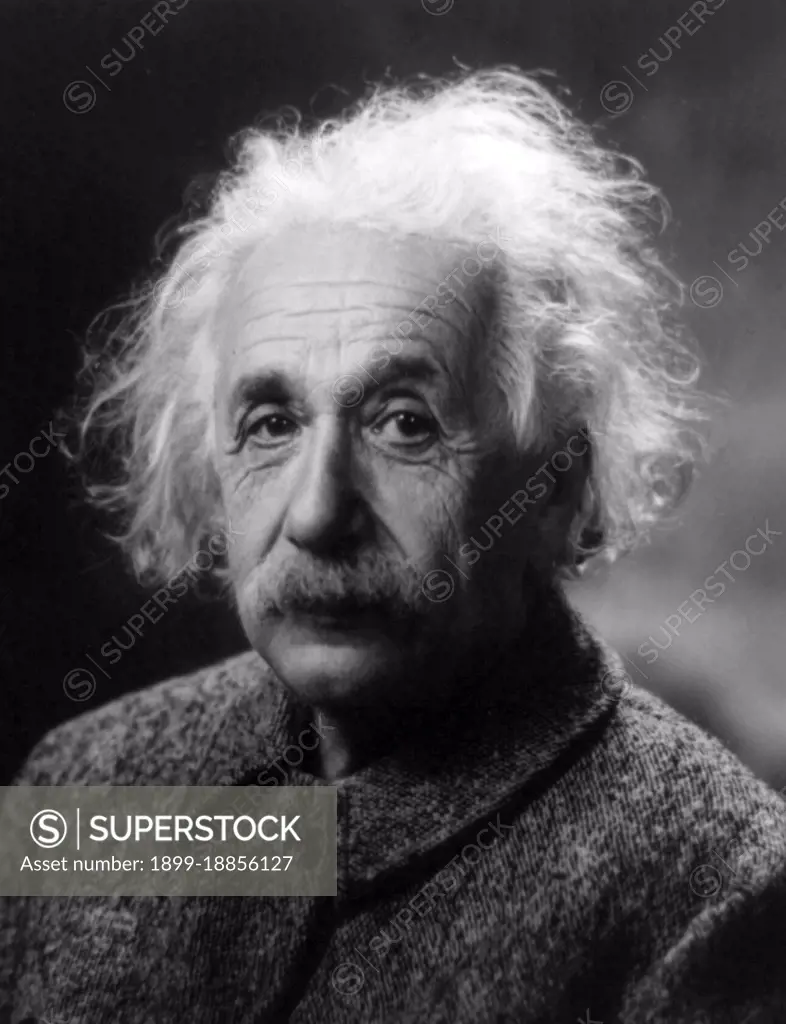 Albert Einstein (14 March 1879 - 18 April 1955) was a German-born theoretical physicist and philosopher of science. He developed the general theory of relativity, one of the two pillars of modern physics (alongside quantum mechanics). He is best known in popular culture for his mass-energy equivalence formula E = mc2 (which has been dubbed 'the world's most famous equation'). He received the 1921 Nobel Prize in Physics 'for his services to theoretical physics, and especially for his discovery of the law of the photoelectric effect'. The latter was pivotal in establishing quantum theory. Einstein was visiting the United States when Adolf Hitler came to power in 1933 and, being Jewish, did not go back to Germany, where he had been a professor at the Berlin Academy of Sciences. He settled in the USA, becoming an American citizen in 1940. On the eve of World War II, he endorsed a letter to President Franklin D. Roosevelt alerting him to the potential development of 'extremely powerful bomb