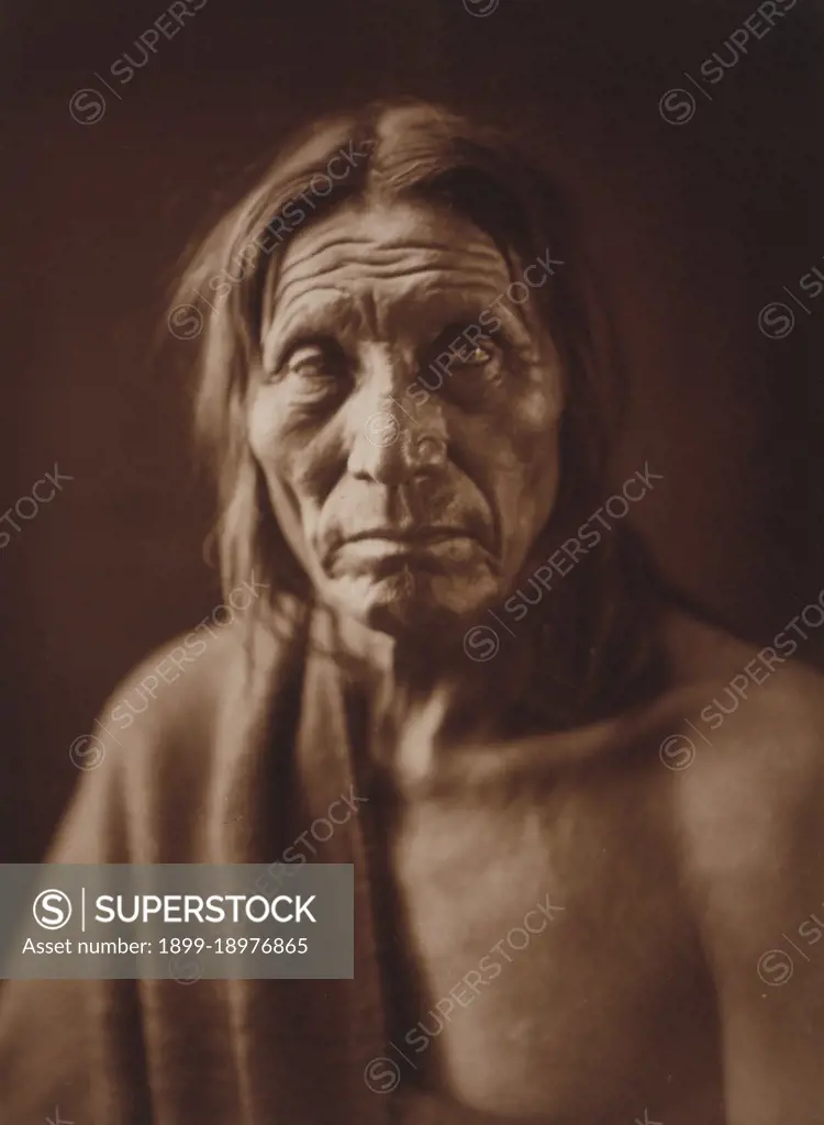 Edward S. Curtis Native American Indians - Big Head, head-and-shoulders portrait ca. 1905. 