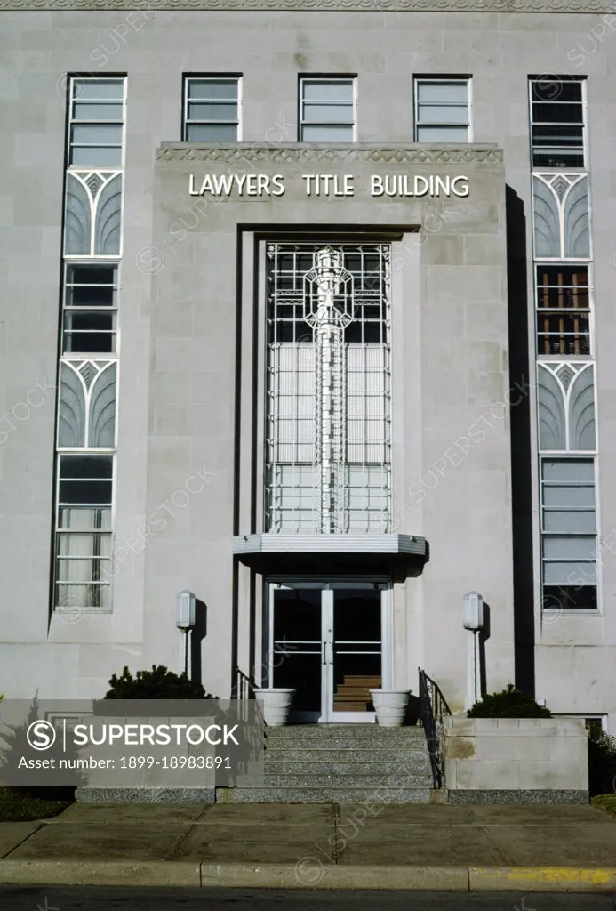 1990s America -  Lawyer's Title Building, Oklahoma City, Oklahoma 1993. 