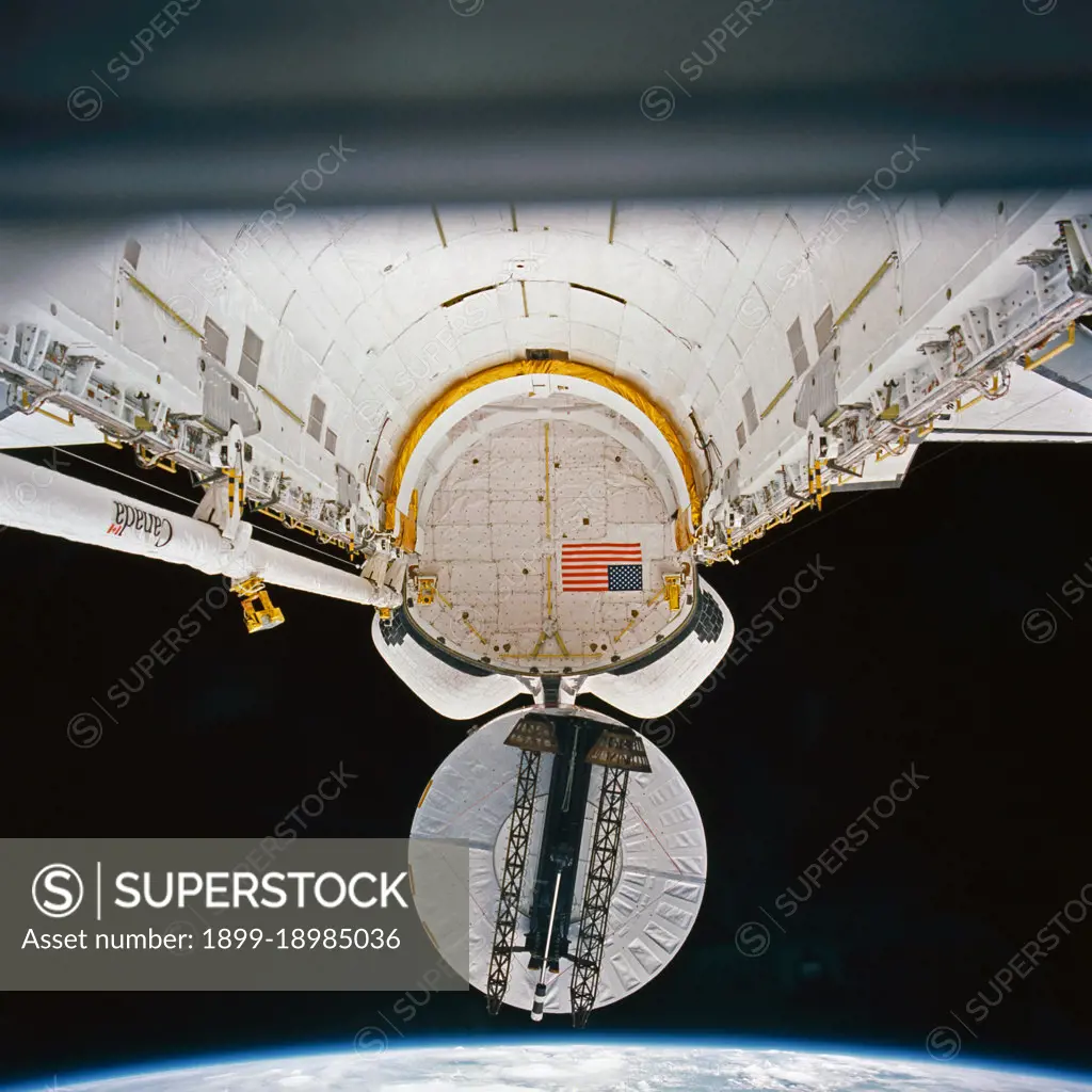  (10 Jan 1990) --- The Syncom IV-5 communications satellite leaves the cargo bay of Columbia, as crewmembers aboard the record-setting Space Shuttle successfully complete the first of two major tasks for STS-32. Two days later, the five astronauts successfully captured the Long Duration Exposure Facility (LDEF). The Syncom satellite, also called Leasat, is to be leased to the U.S. Navy by Hughes Aircraft Co. . 