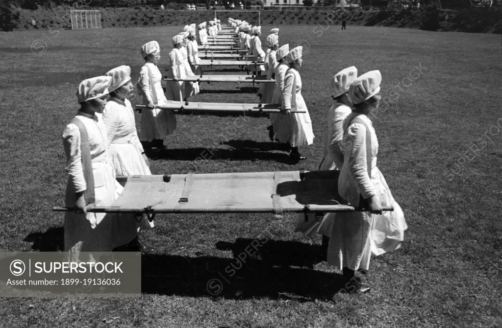 Japan: Red Cross Exercises, Azabu, Tokyo. Ken Domon (1909 - 1990), 1938