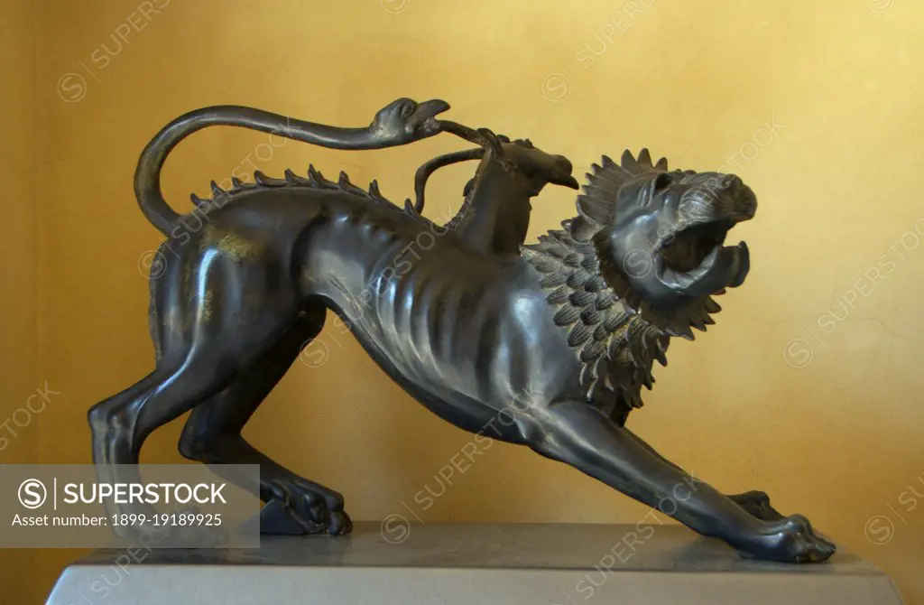 The bronze Chimera of Arezzo is one of the best known examples