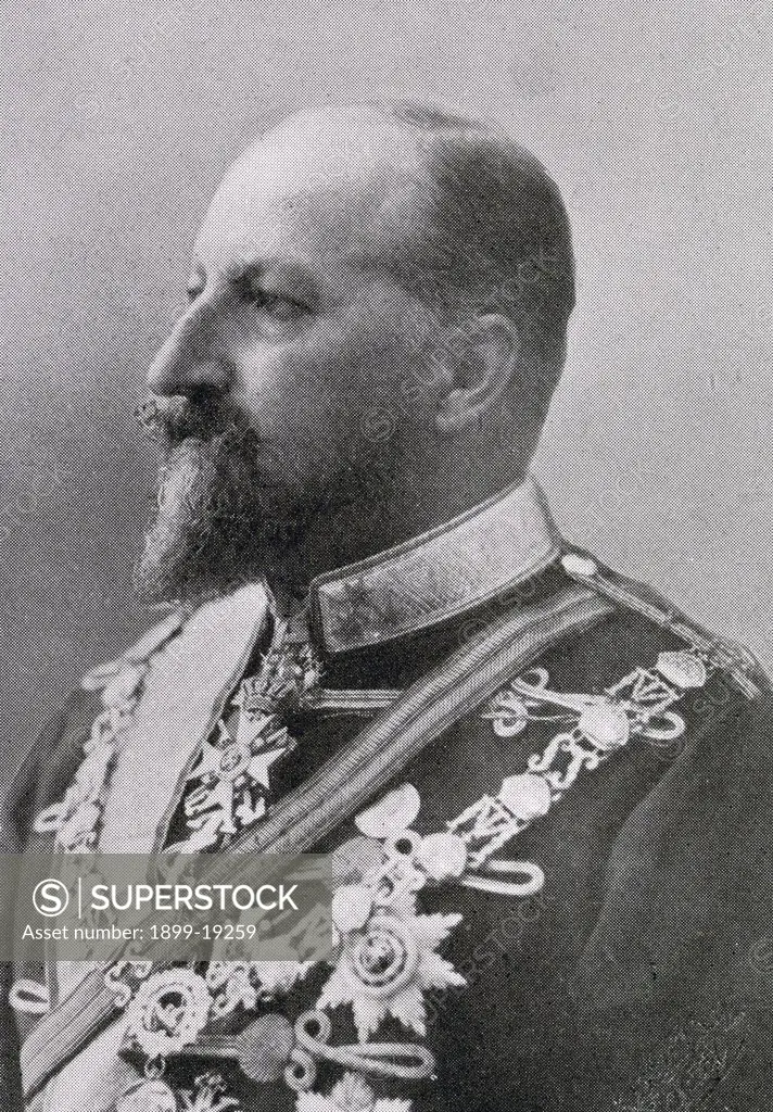 Ferdinand I Tsar of Bulgaria 1861 to 1948 Prince Ferdinand Maximilian Karl Leopold Maria of Saxe-Coburg and Gotha From the book The Year 1912 illustrated published London 1913