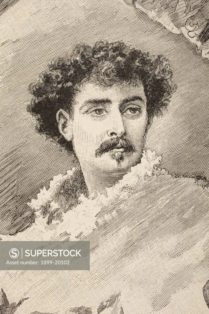 Mariano Jose Maria Bernardo Fortuny y Marsal born 1838 died 1874. Spanish painter. From Album Artistico published circa 1890.