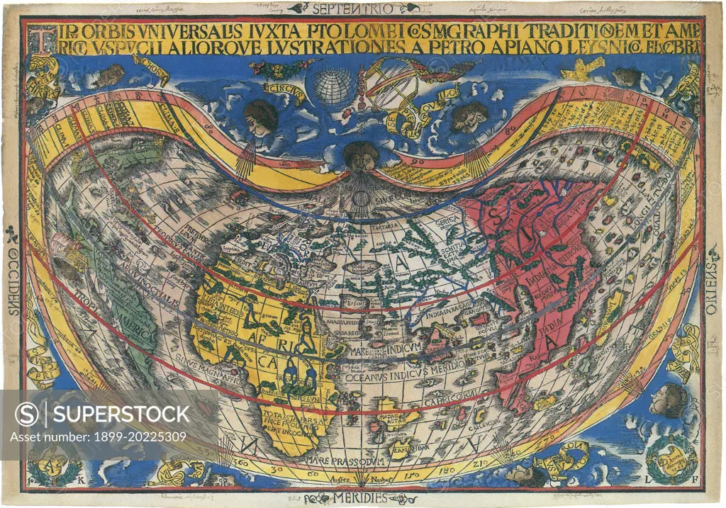 Bulb-Shaped World Map 1520. 