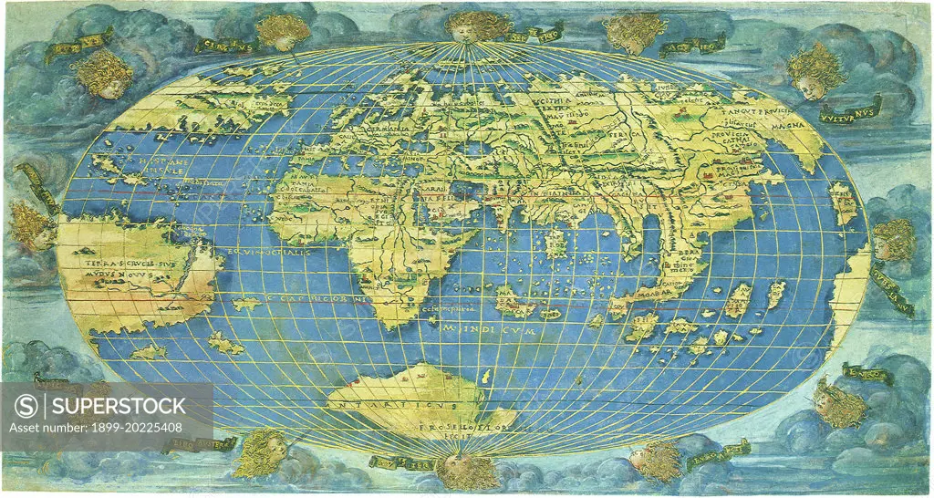 First World Map in Whole 1508. 