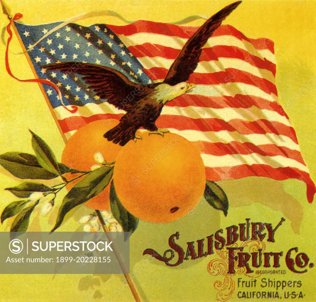 Eagle Fruit Label. 