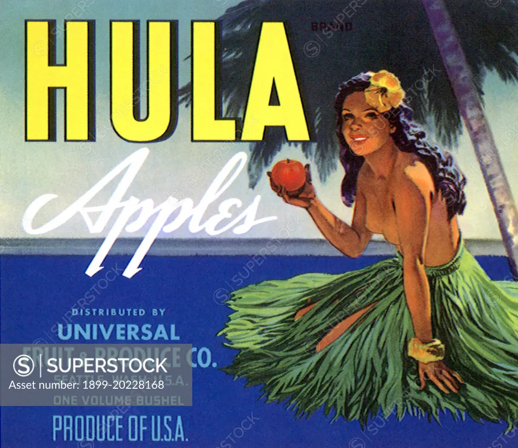 Hawaiian Girl and Fruit. 