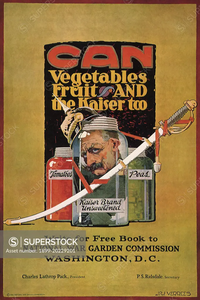 Can Vegetebles, Fruit, and the Kaiser too. 