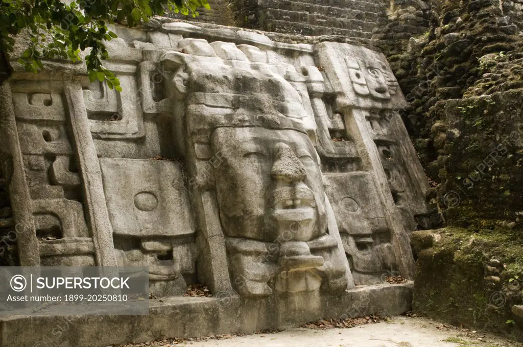 Mayan Mask Temple, Lamanai, Belize