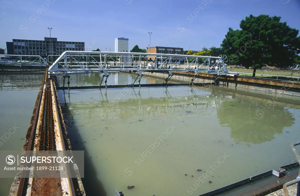 Primary settlement tank. 