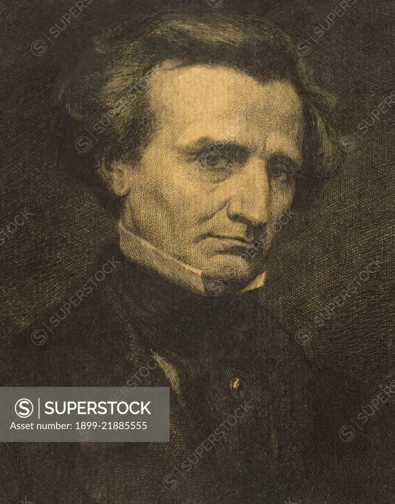 Hector Berlioz (1803-1869). French composer. Engraving.