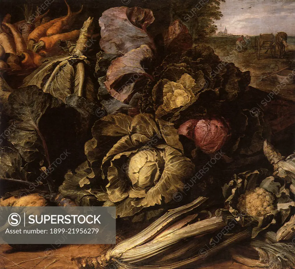 Vegetable Still Life, 1600. Snyders, Frans.