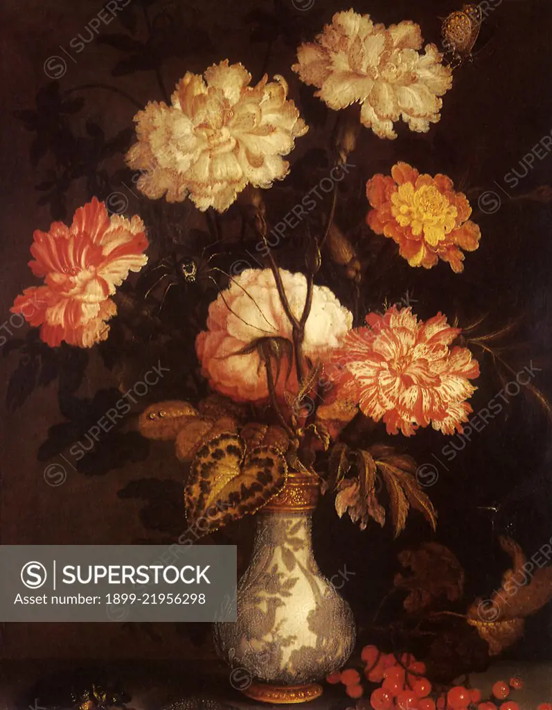 A Vase of Flowers, 1642. Ast, Balthasar van der.