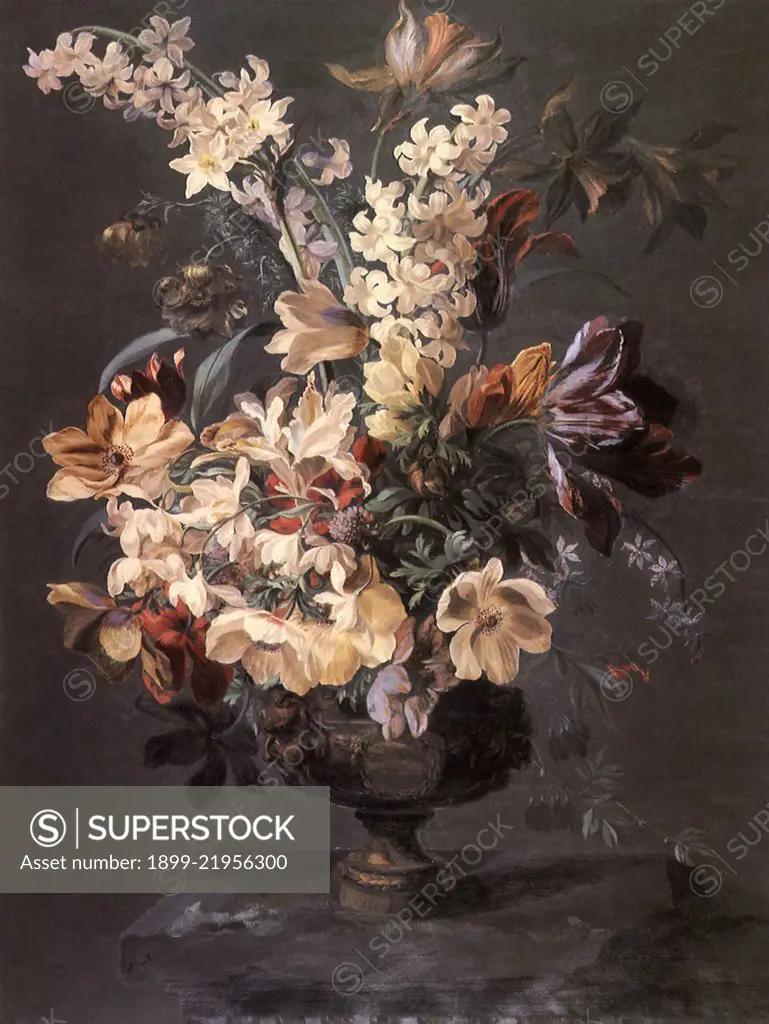 Mixed Flowers in an Urn, 1810. Moser, Mary.