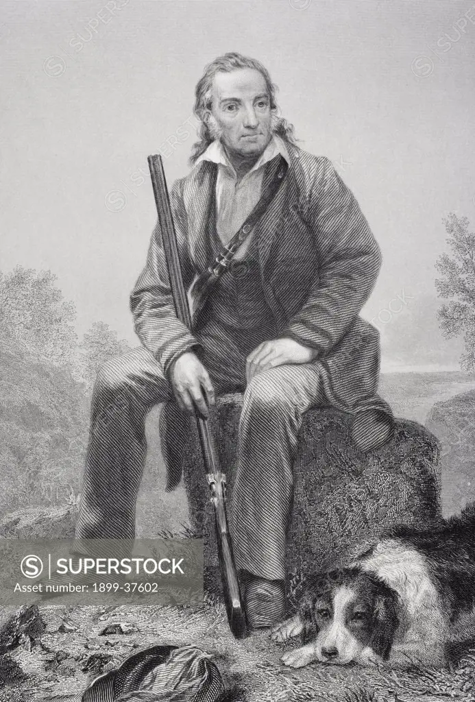 John James Audubon 1785-1851. American ornithologist, artist, and naturalist. From painting by Alonzo Chappel