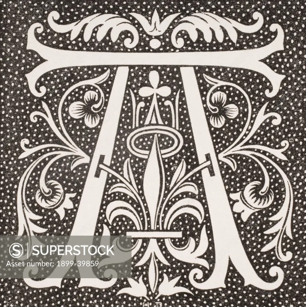 Decorative capital letter A