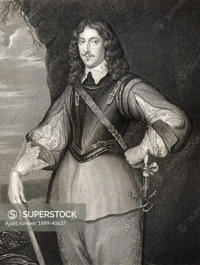 Montagu Bertie, 2nd Earl of Lindsey, 1608-166. English royalist soldier. From the book 'Lodge's British Portraits' published London 1823.