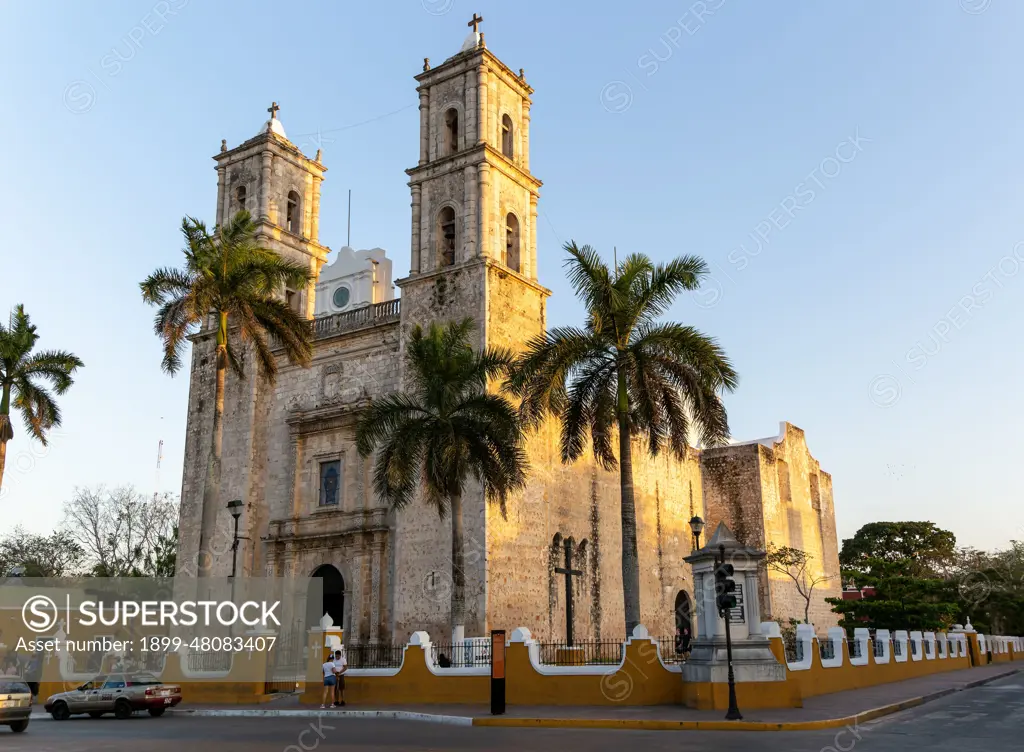 San Servacio Church built 1705, Vallodolid, Yucatan, Mexico.