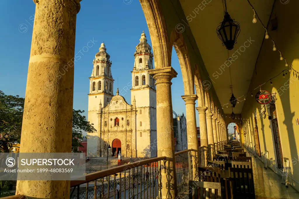 Cathedral church of Our Lady of the Immaculate Conception, Campeche city, Campeche State, Mexico.